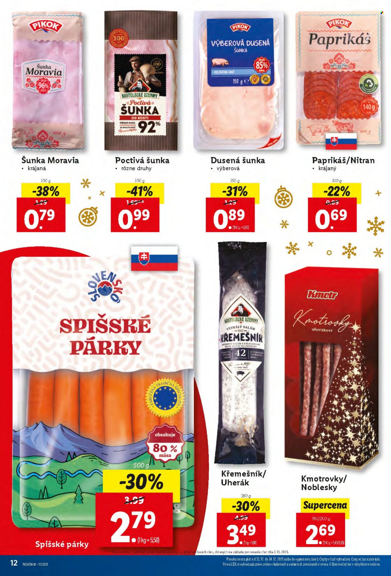 Leták Lidl - 20.12.2021 - 24.12.2021. Strana 12
