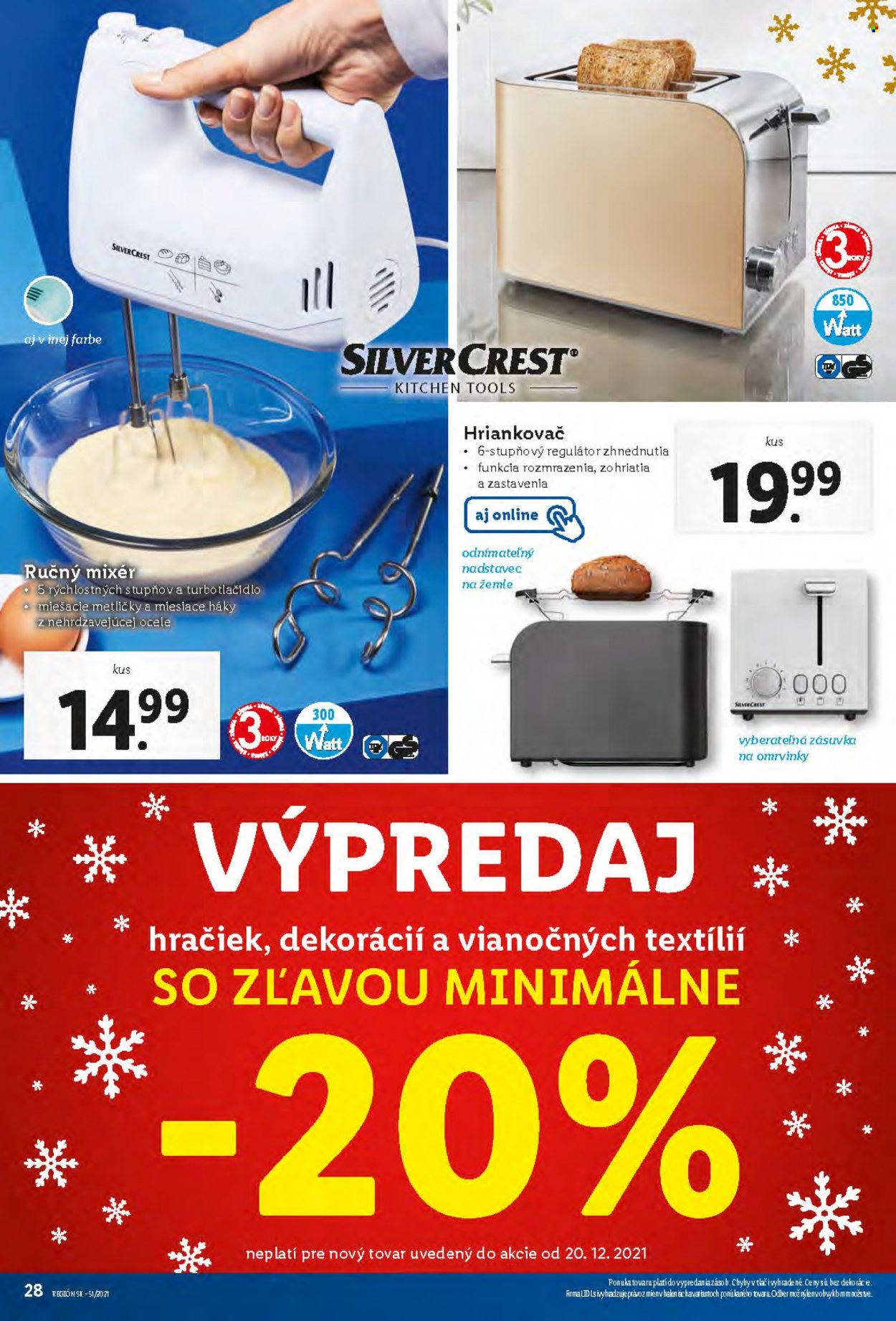 Leták Lidl - 20.12.2021 - 24.12.2021. Strana 28