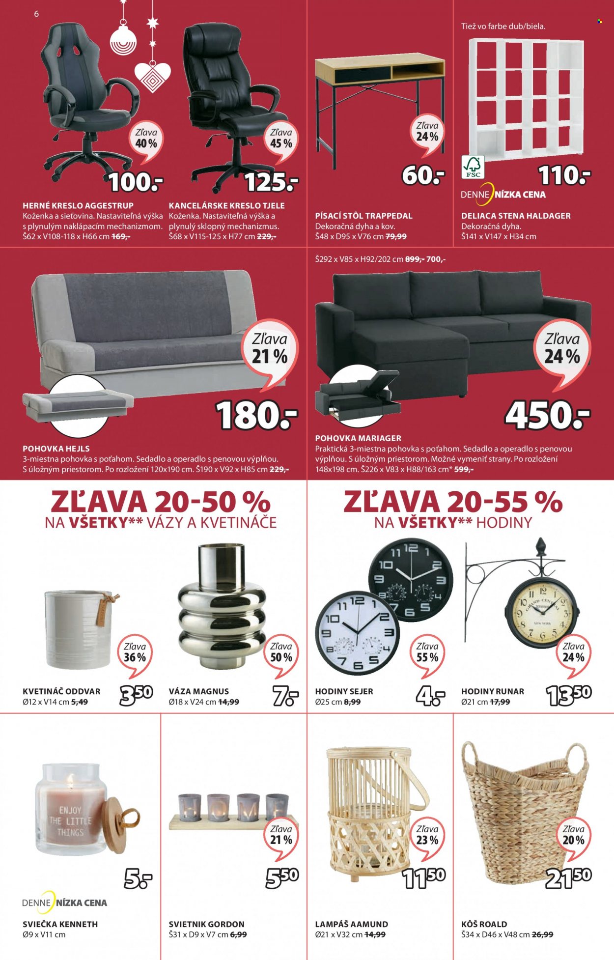 Leták JYSK - 16.12.2021 - 24.12.2021. Strana 6