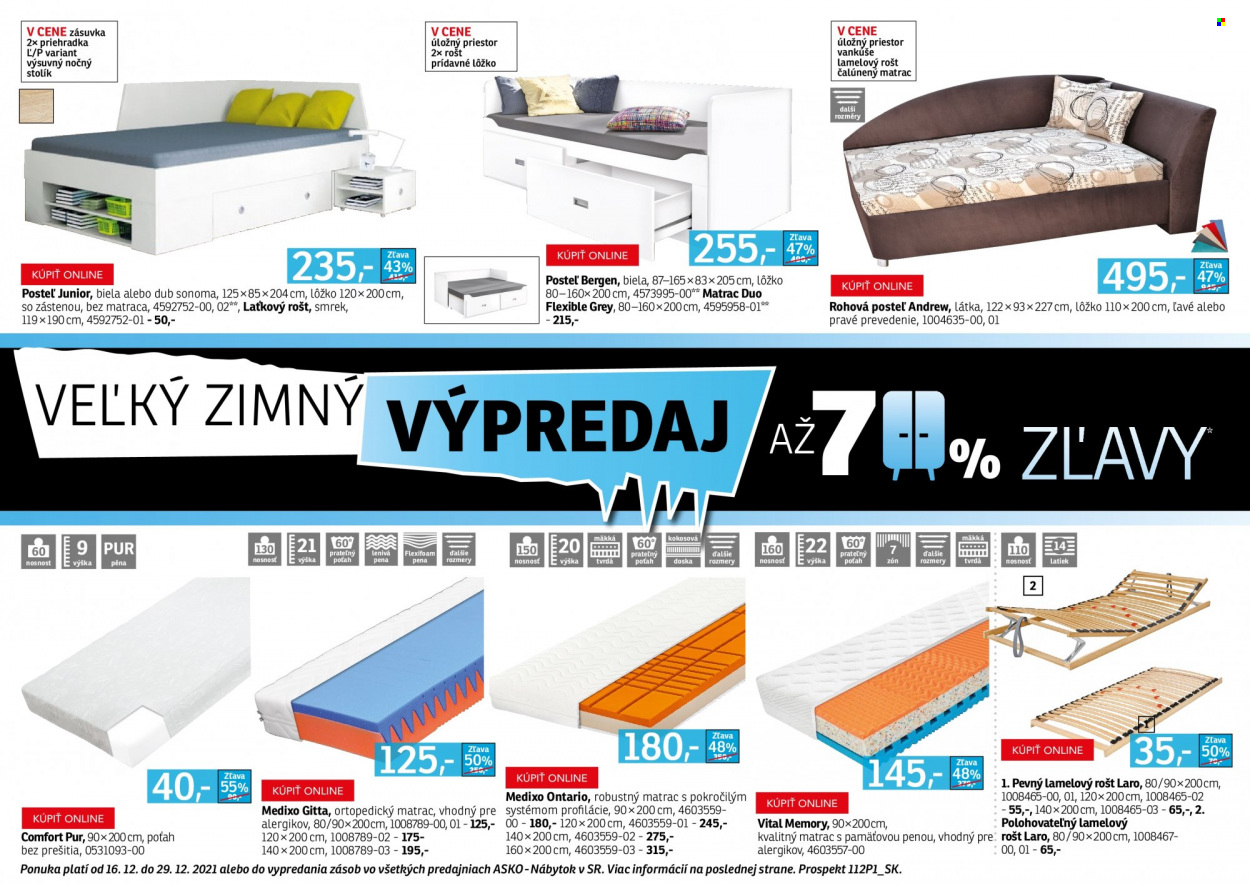 Leták Asko Nábytok - 16.12.2021 - 29.12.2021. Strana 23