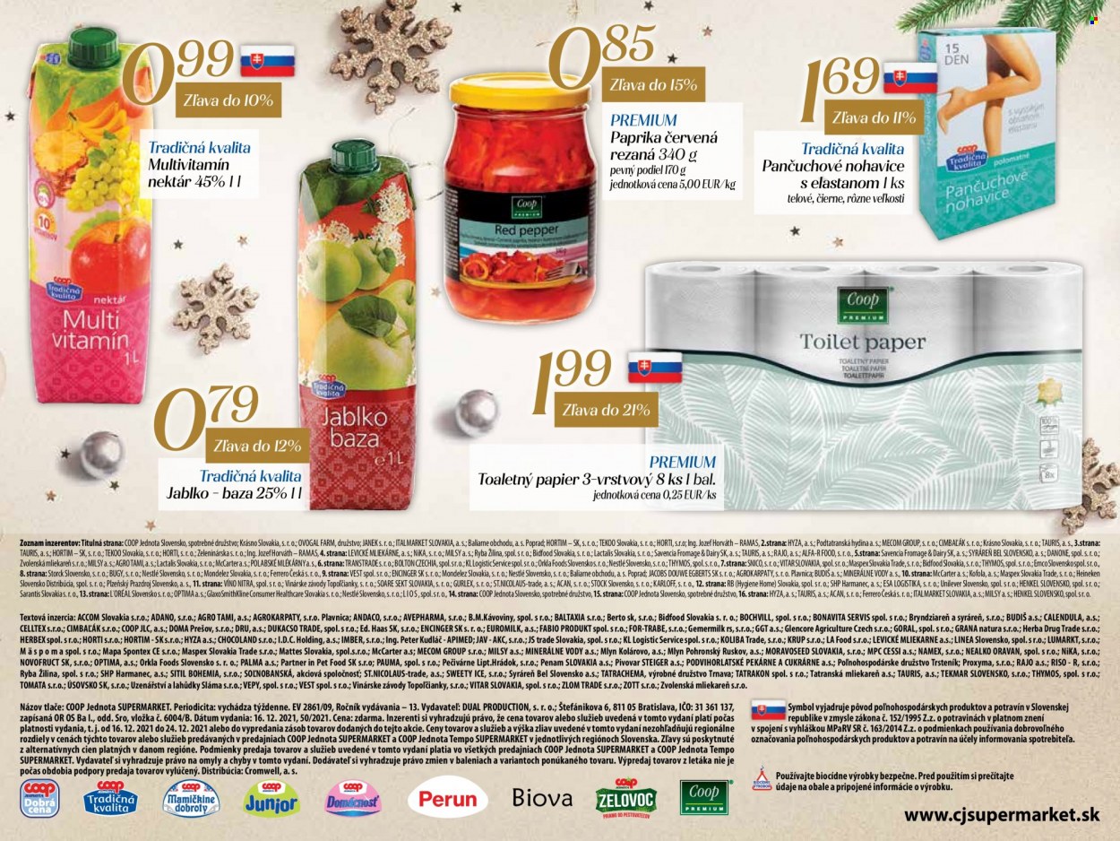 Leták COOP Jednota - 16.12.2021 - 24.12.2021. Strana 15