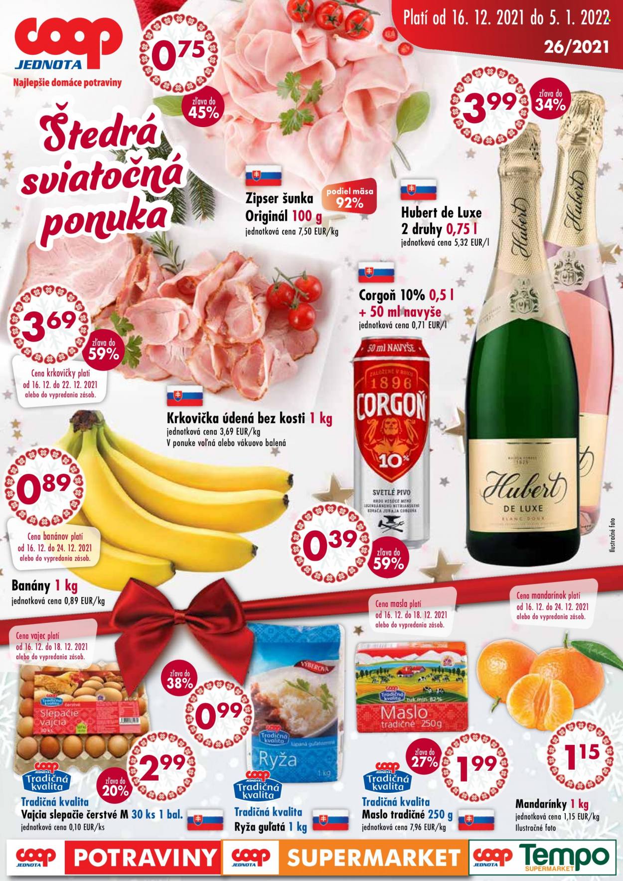 Leták COOP Jednota - 16.12.2021 - 5.1.2022. Strana 1