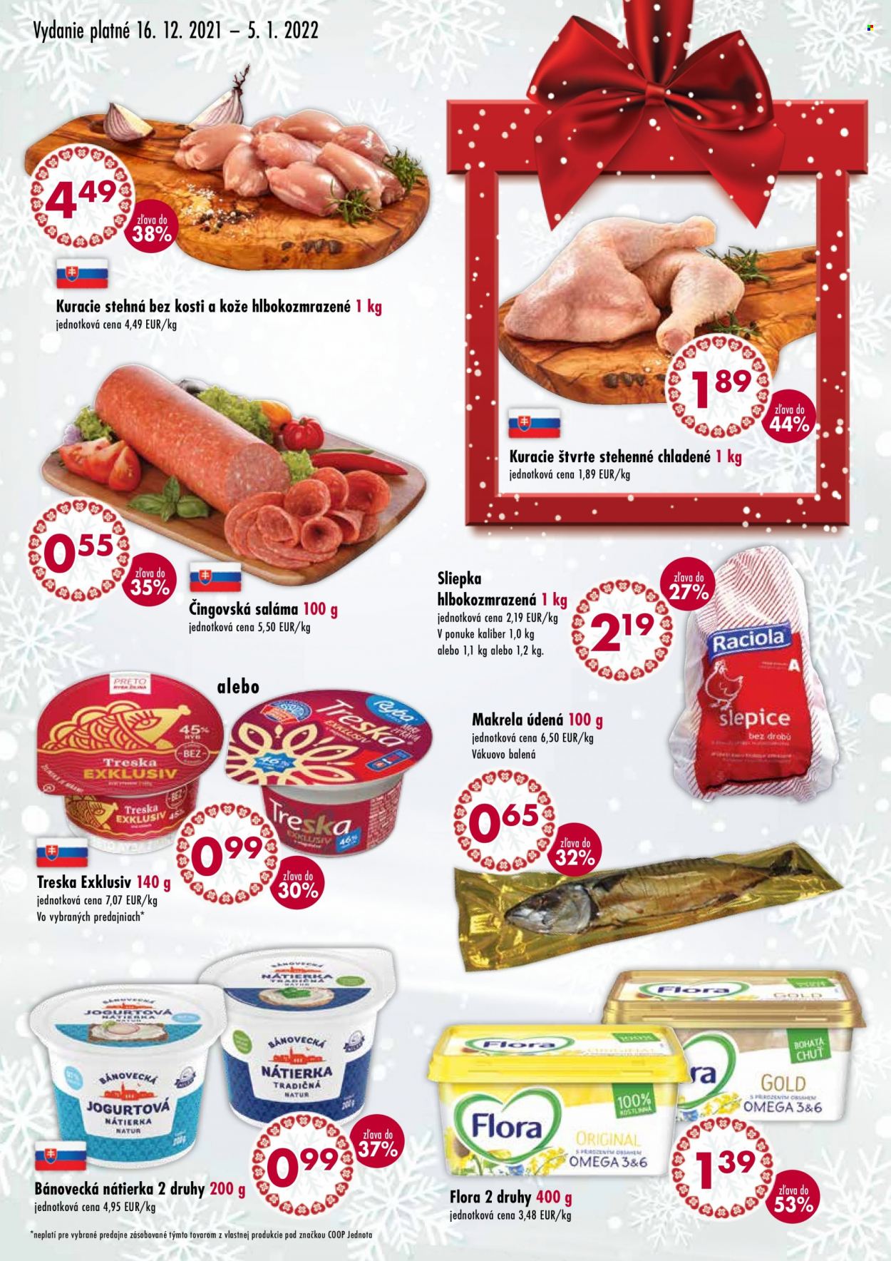 Leták COOP Jednota - 16.12.2021 - 5.1.2022. Strana 2