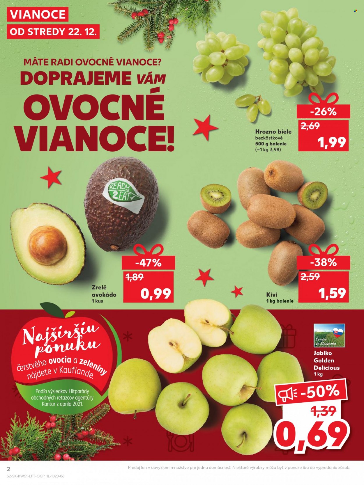 Leták Kaufland - 22.12.2021 - 29.12.2021. Strana 2