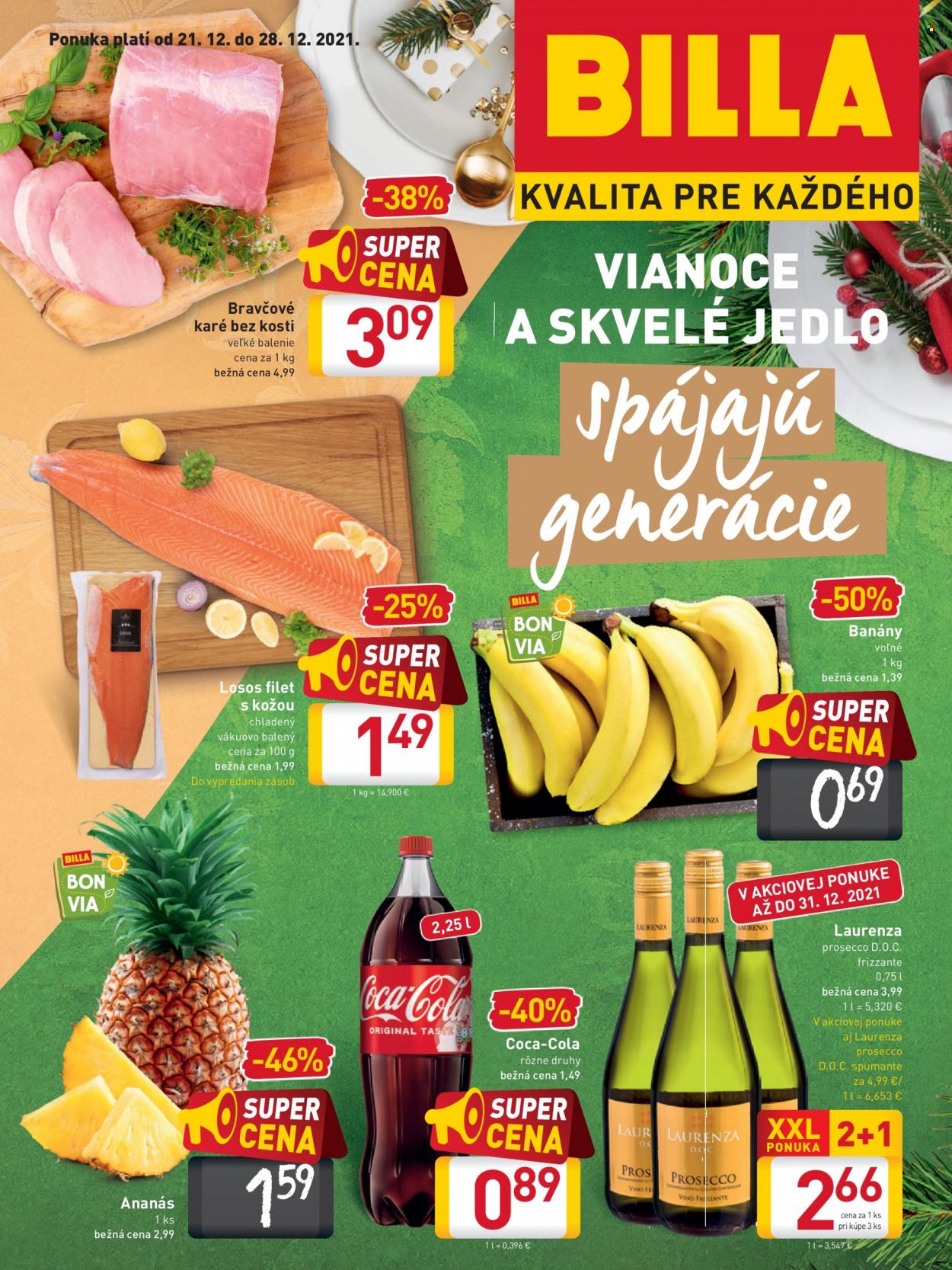 Leták Billa - 21.12.2021 - 28.12.2021. Strana 1