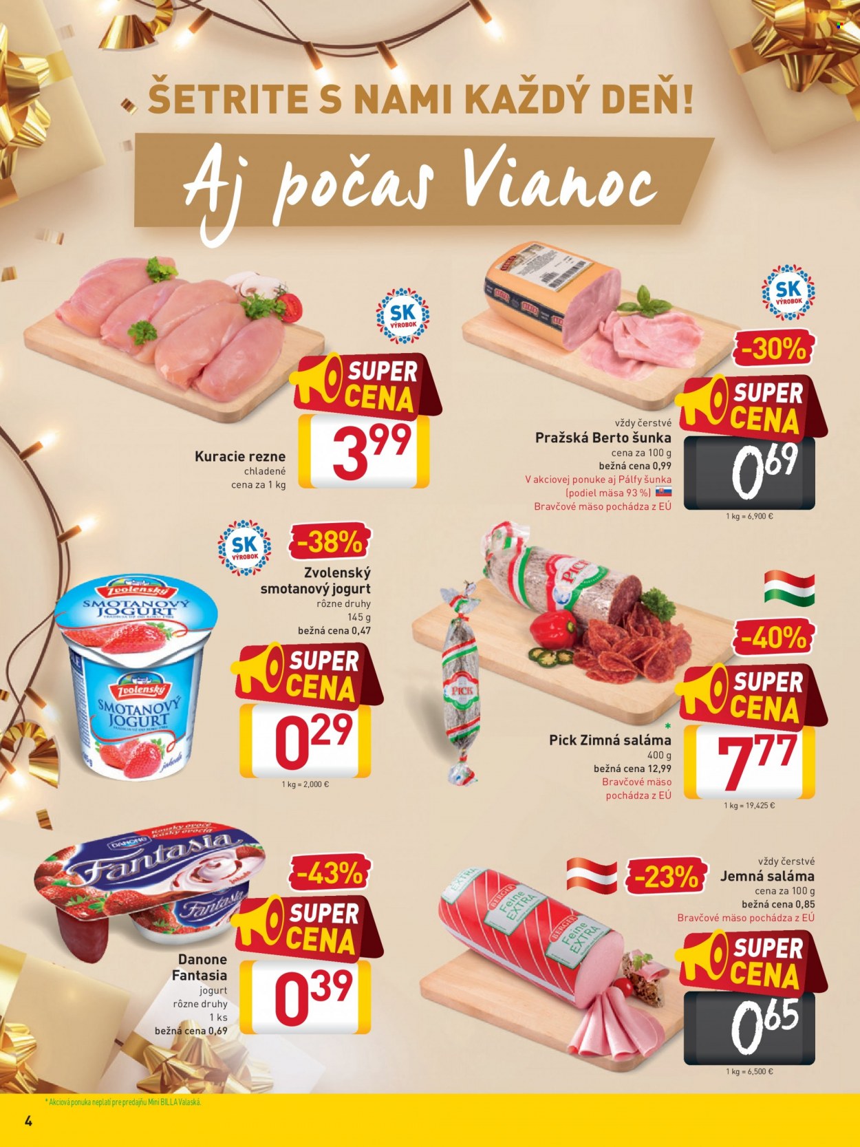 Leták Billa - 21.12.2021 - 28.12.2021. Strana 4
