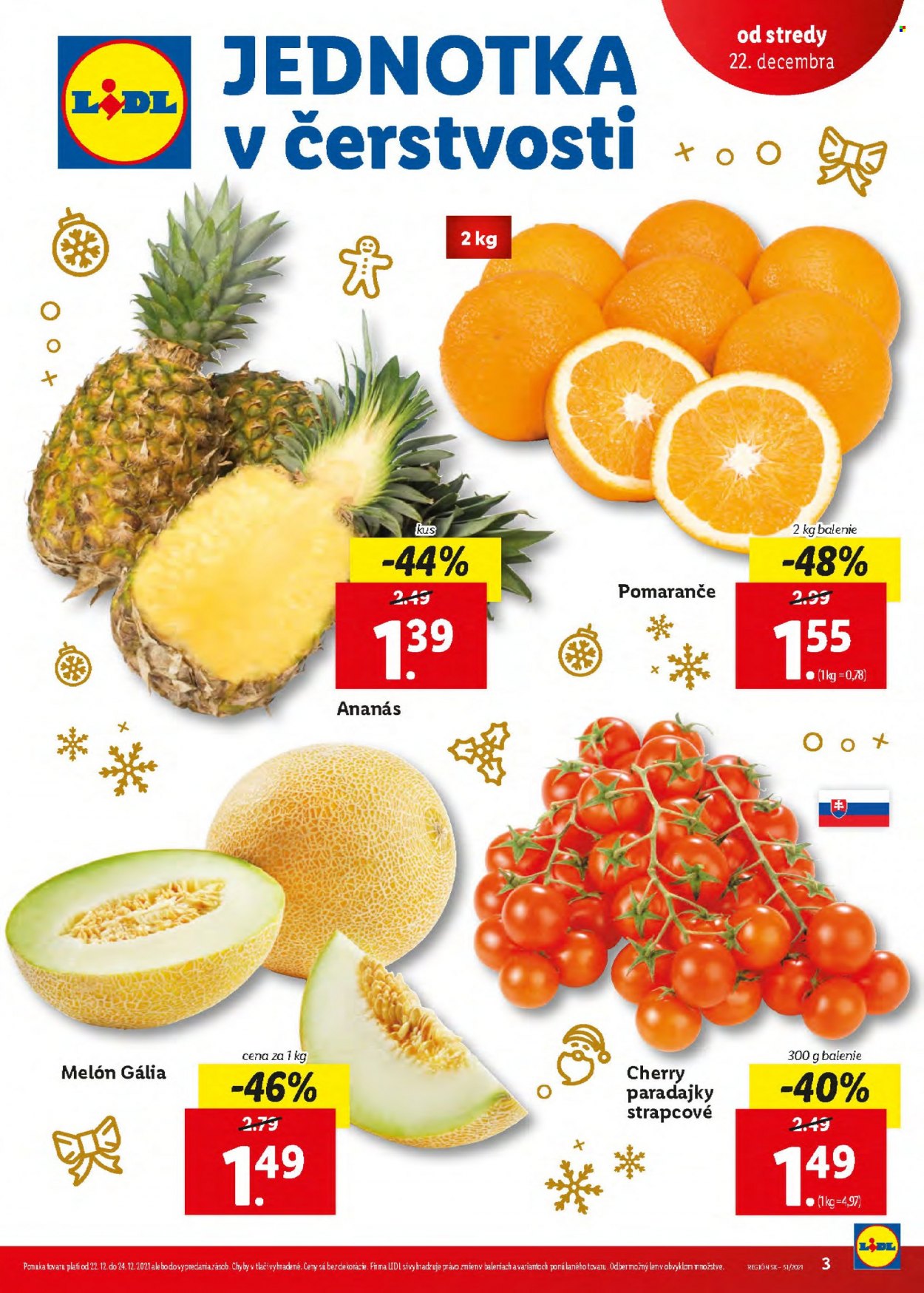 Leták Lidl - 22.12.2021 - 24.12.2021. Strana 3