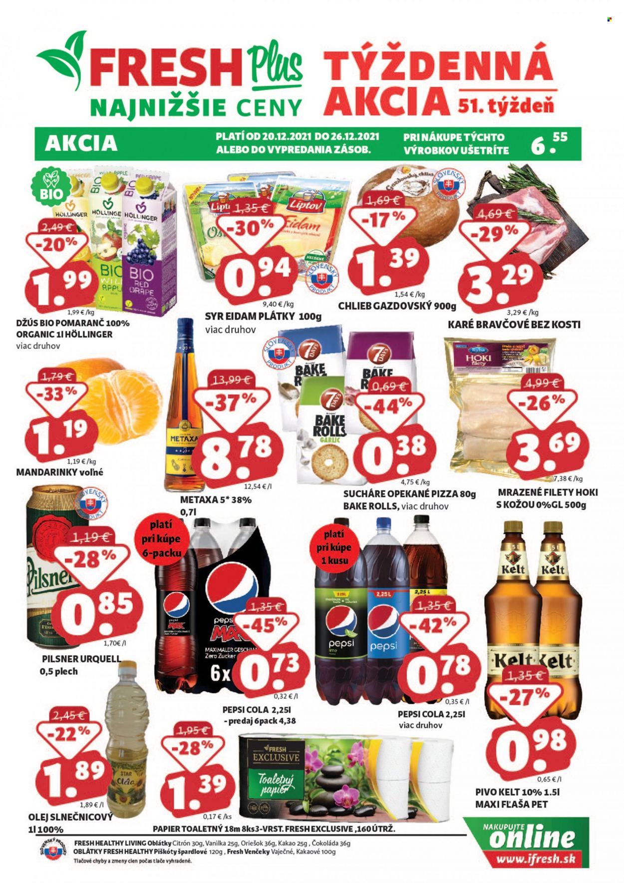 Leták FRESH - 20.12.2021 - 26.12.2021. Strana 1