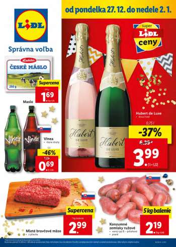 Leták Lidl - 27.12.2021 - 2.1.2022.