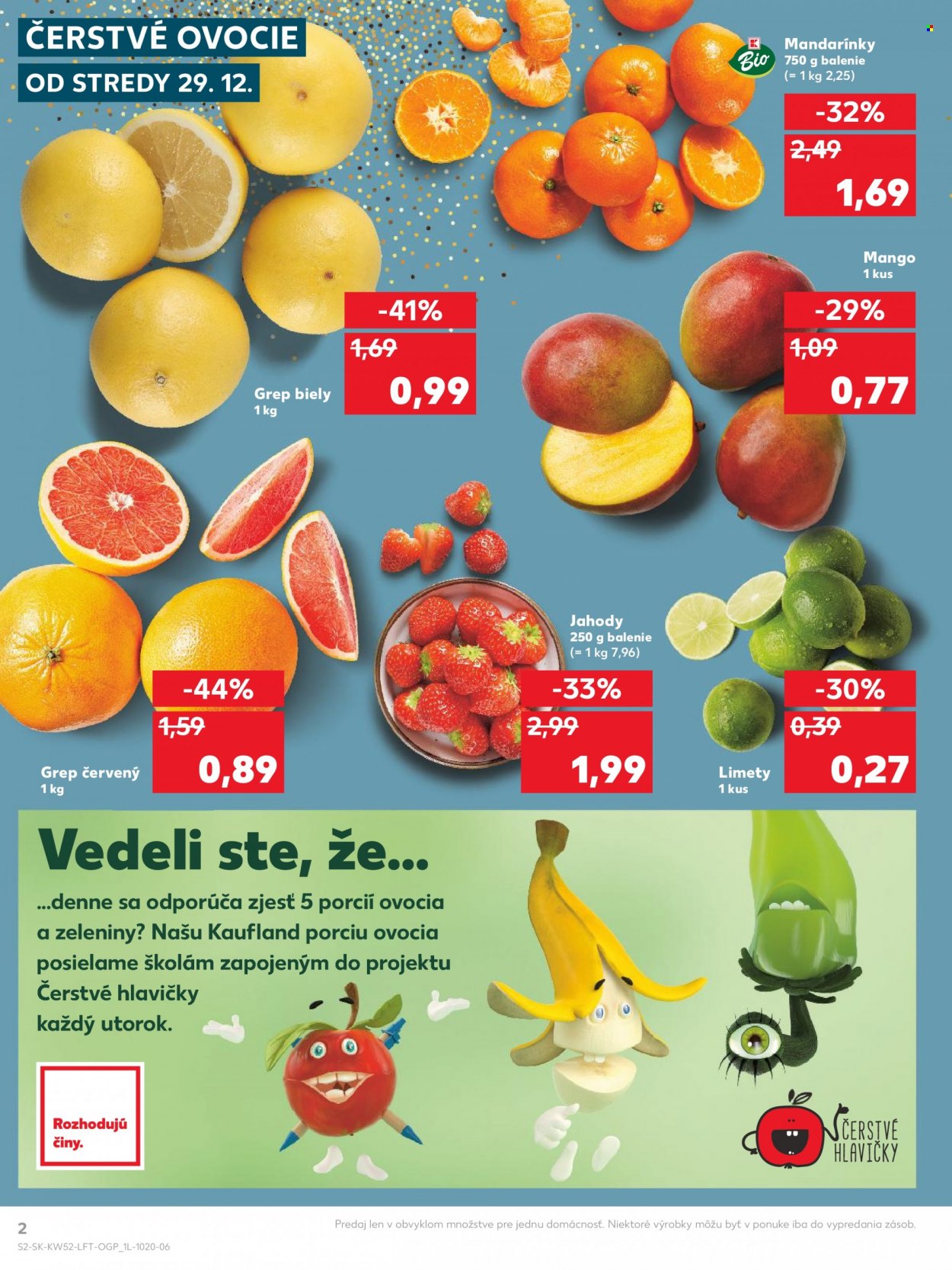 Leták Kaufland - 29.12.2021 - 5.1.2022. Strana 2
