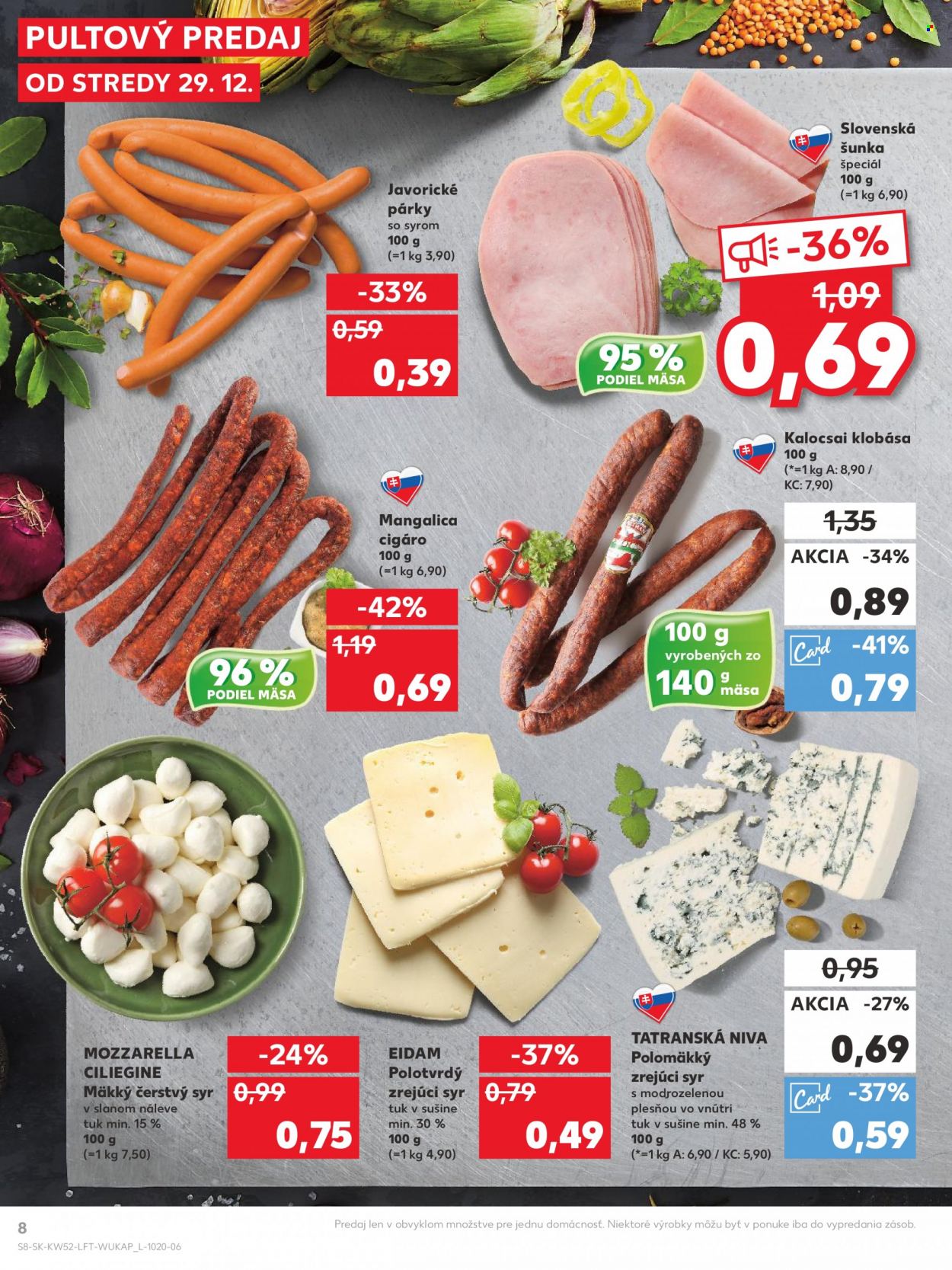 Leták Kaufland - 29.12.2021 - 5.1.2022. Strana 8