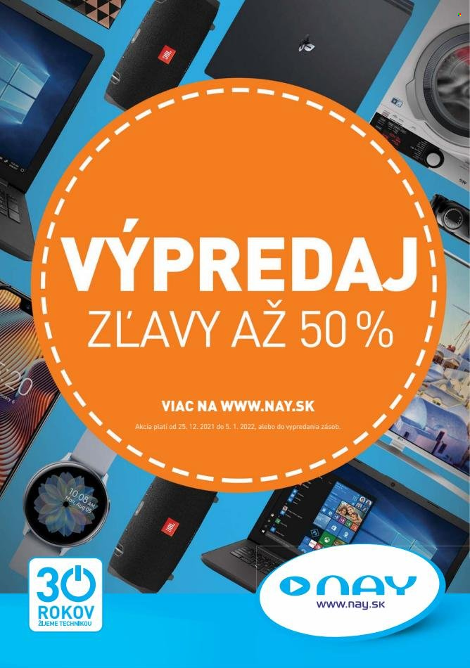 Leták NAY Elektrodom - 25.12.2021 - 5.1.2022. Strana 1