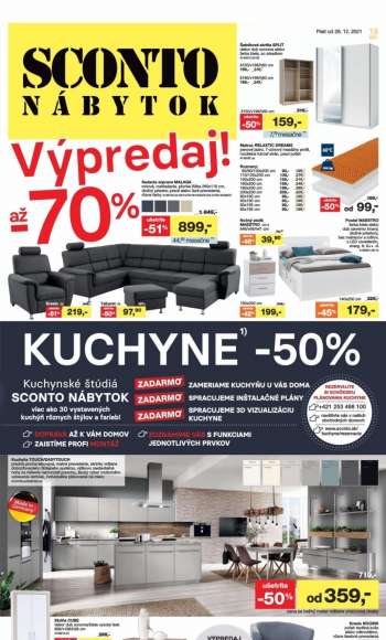 Leták Sconto nábytok.