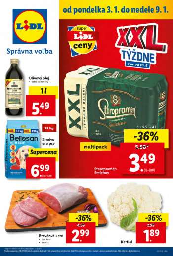 Leták Lidl - 3.1.2022 - 9.1.2022.