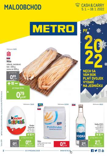 Leták Metro - 5.1.2022 - 18.1.2022.