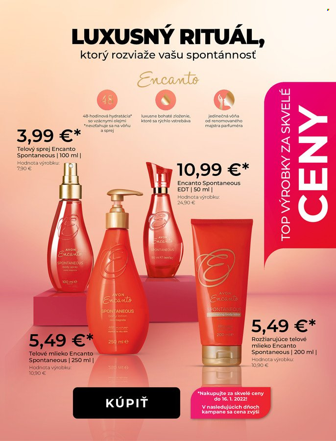 Leták Avon - 1.1.2022 - 31.1.2022. Strana 3