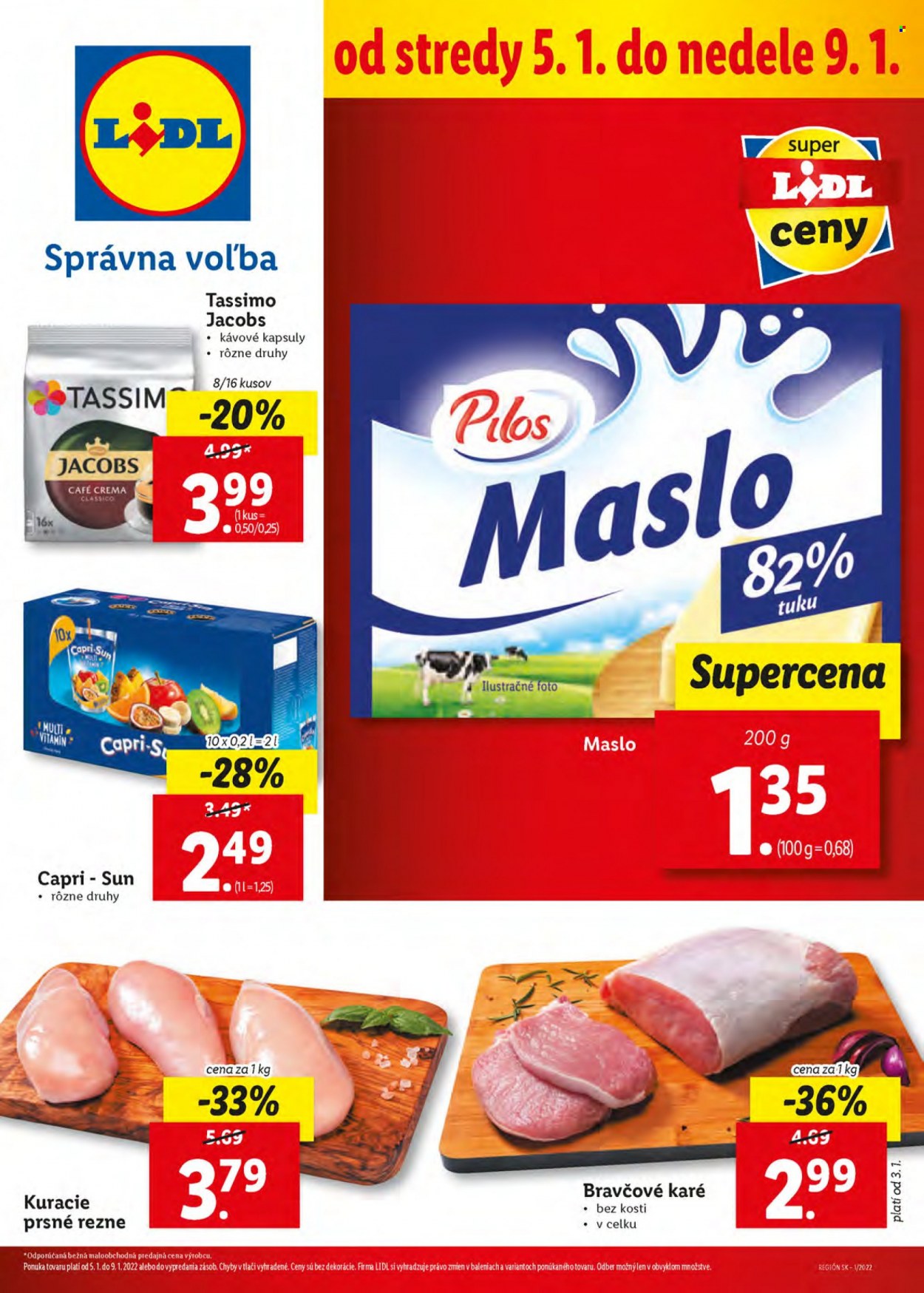 Leták Lidl - 5.1.2022 - 9.1.2022. Strana 1