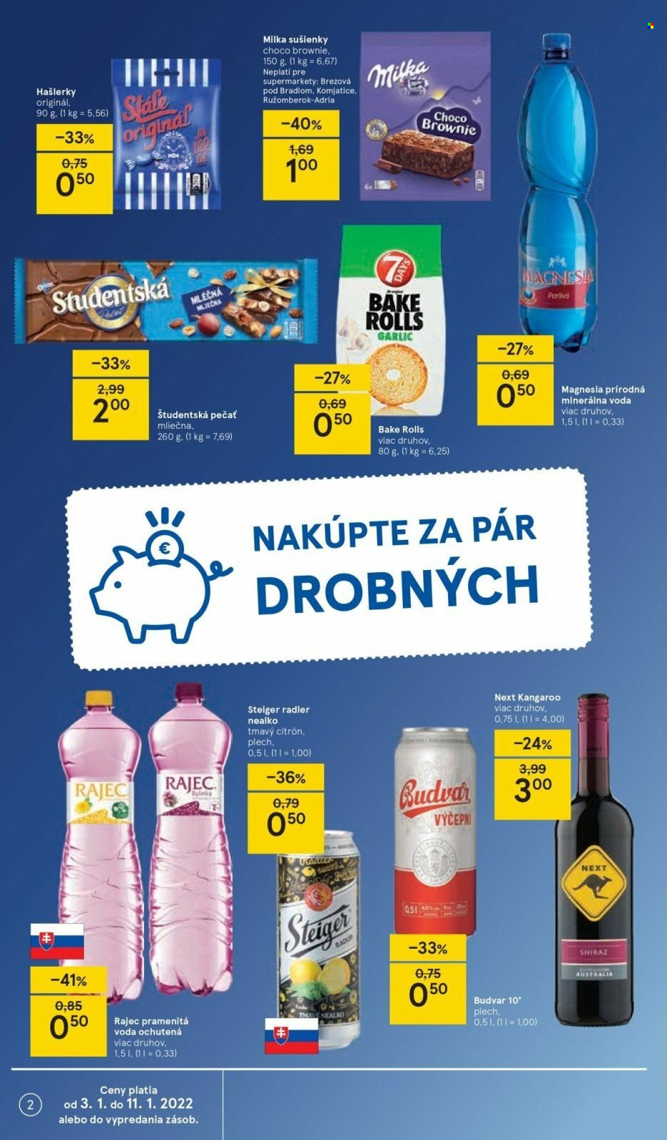 Leták TESCO supermarket - 3.1.2022 - 11.1.2022. Strana 2