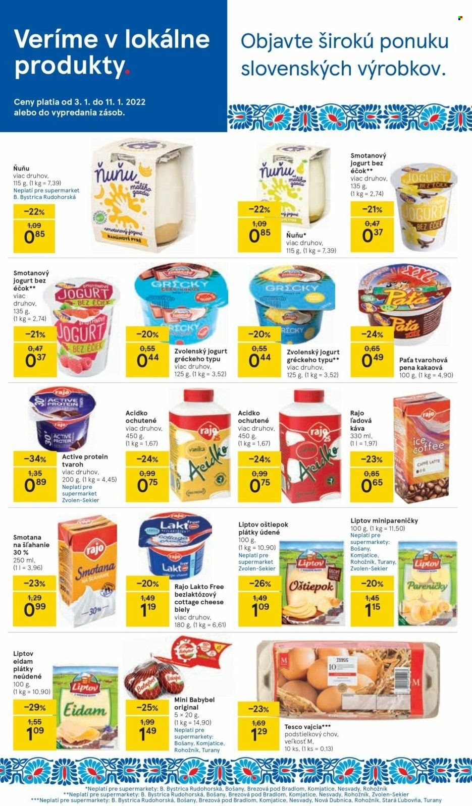Leták TESCO supermarket - 3.1.2022 - 11.1.2022. Strana 4