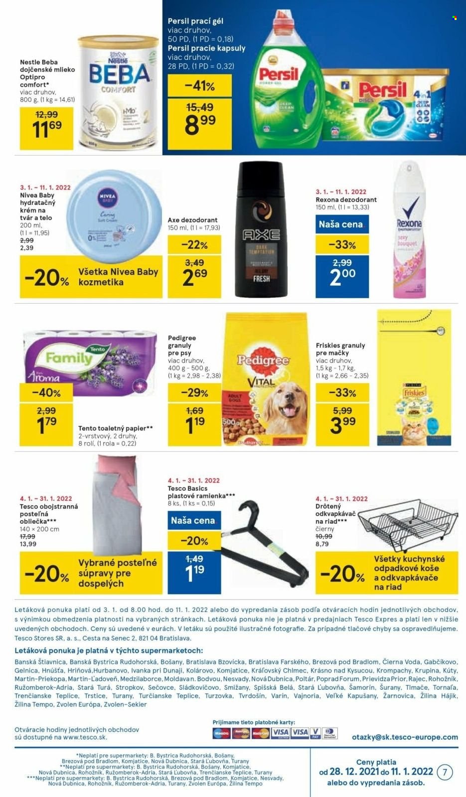 Leták TESCO supermarket - 3.1.2022 - 11.1.2022. Strana 7