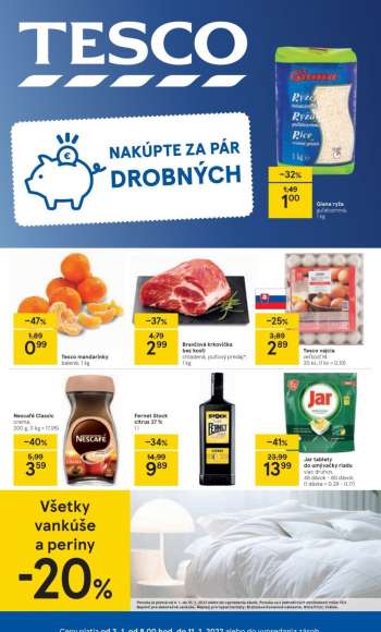 Leták TESCO - 3.1.2022 - 11.1.2022.