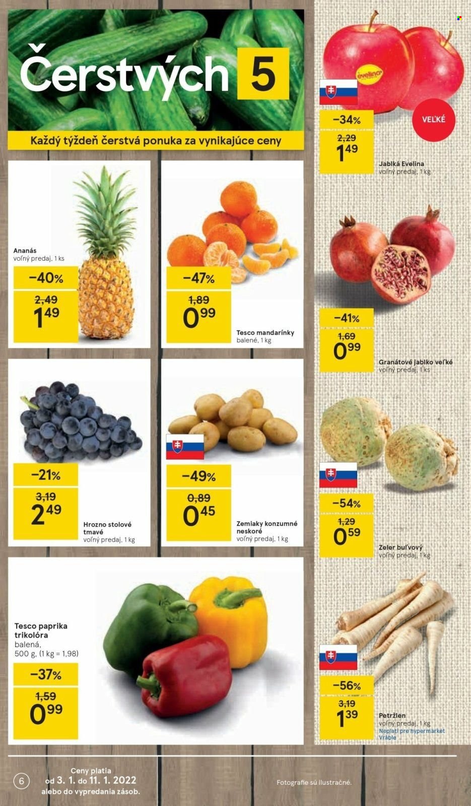 Leták TESCO - 3.1.2022 - 11.1.2022. Strana 6