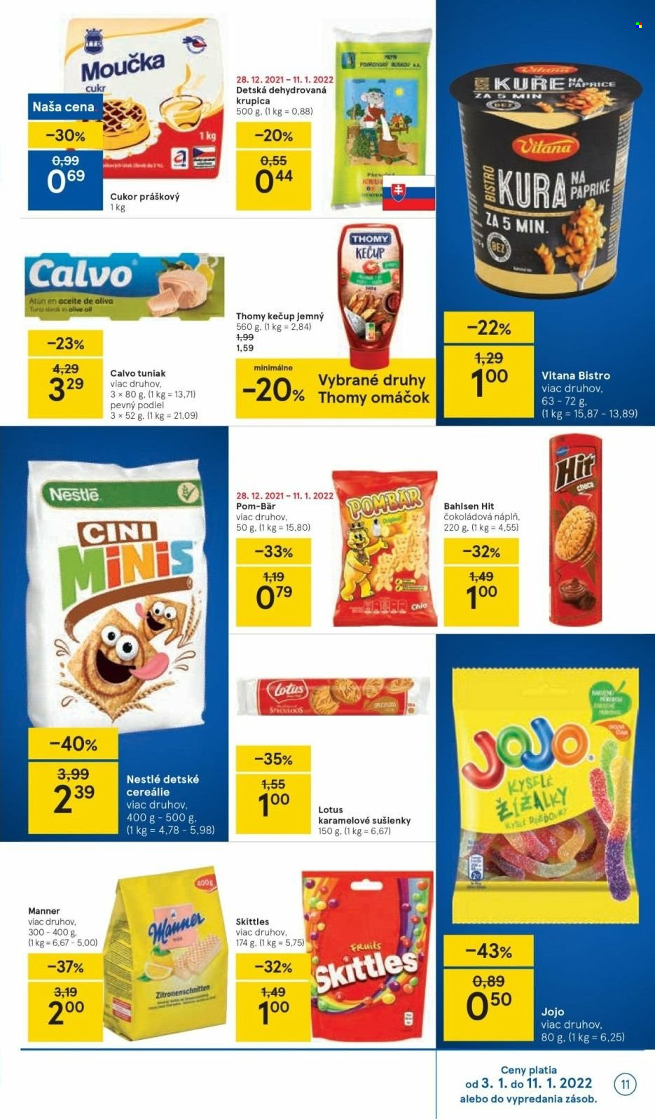Leták TESCO - 3.1.2022 - 11.1.2022. Strana 11
