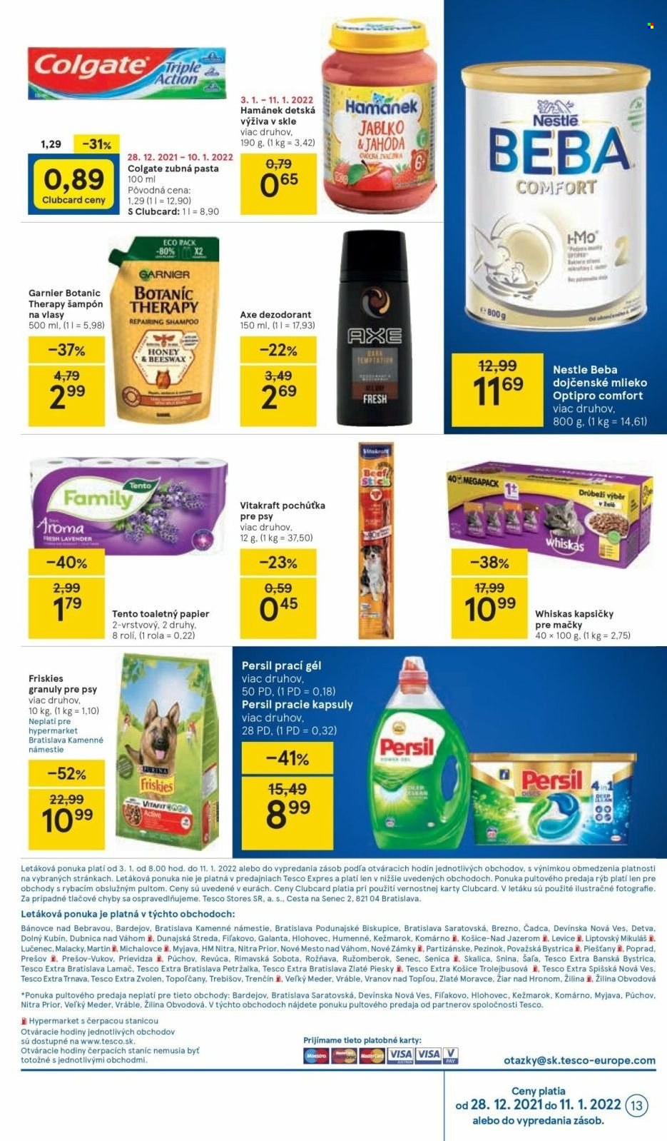 Leták TESCO - 3.1.2022 - 11.1.2022. Strana 13