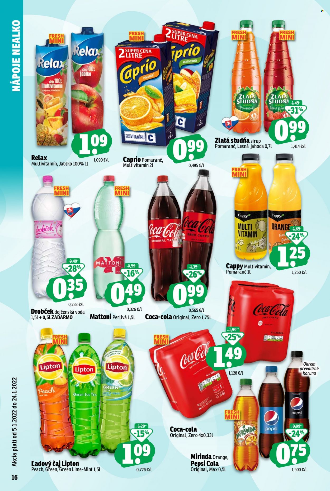 Leták FRESH - 5.1.2022 - 24.1.2022. Strana 16