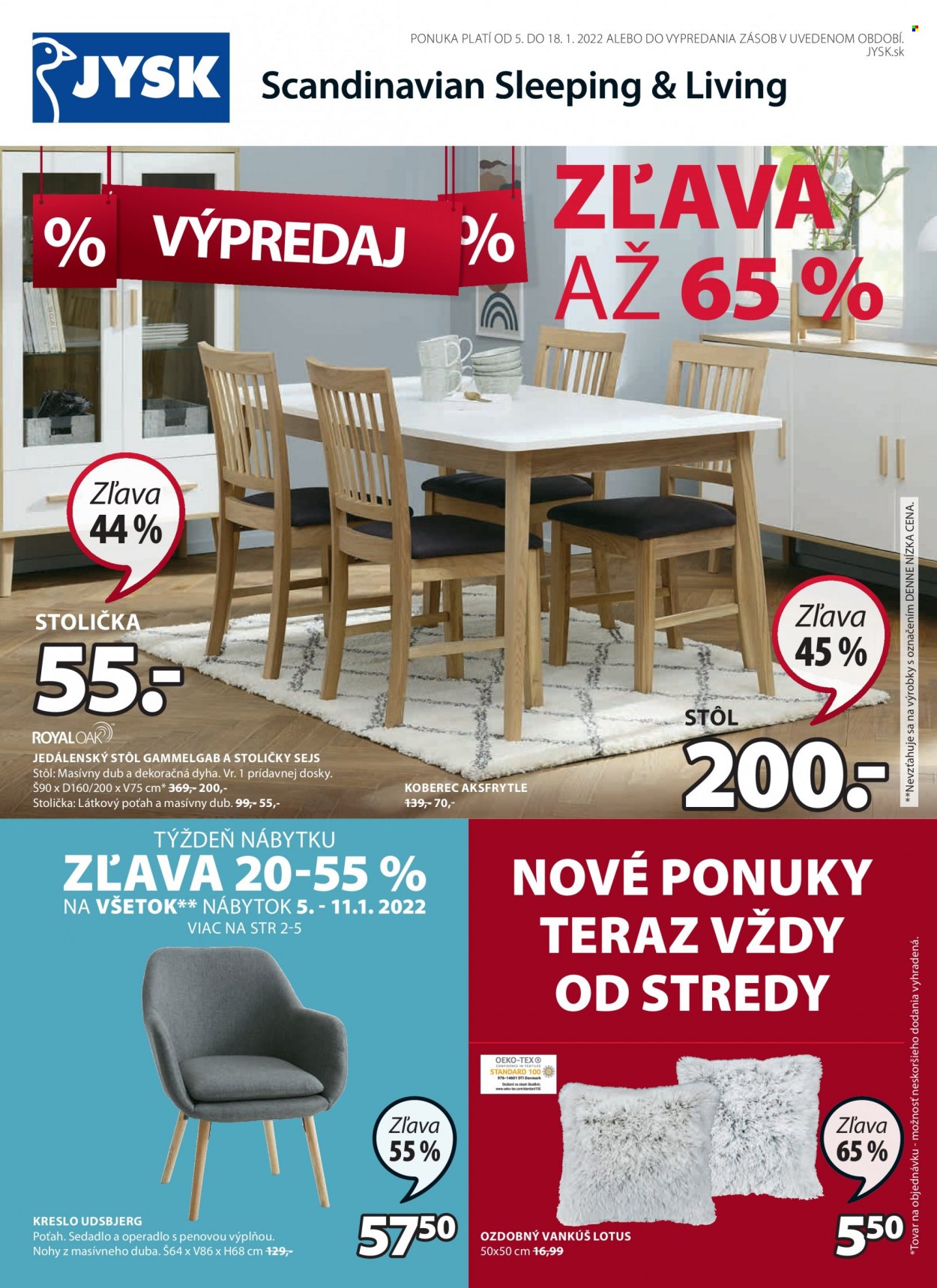 Leták JYSK - 5.1.2022 - 18.1.2022. Strana 1