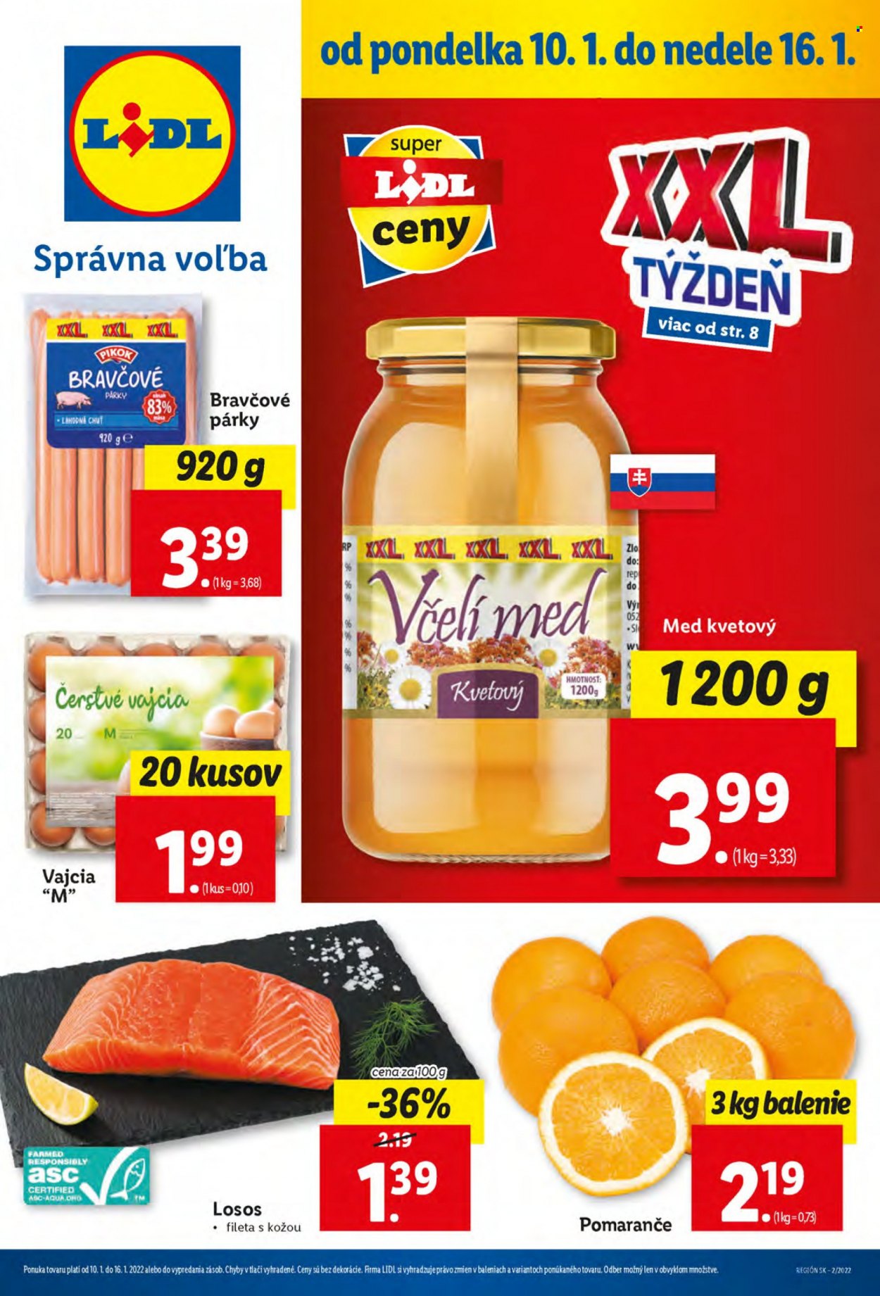 Leták Lidl - 10.1.2022 - 16.1.2022. Strana 1