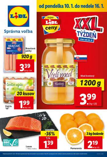 Leták Lidl - 10.1.2022 - 16.1.2022.