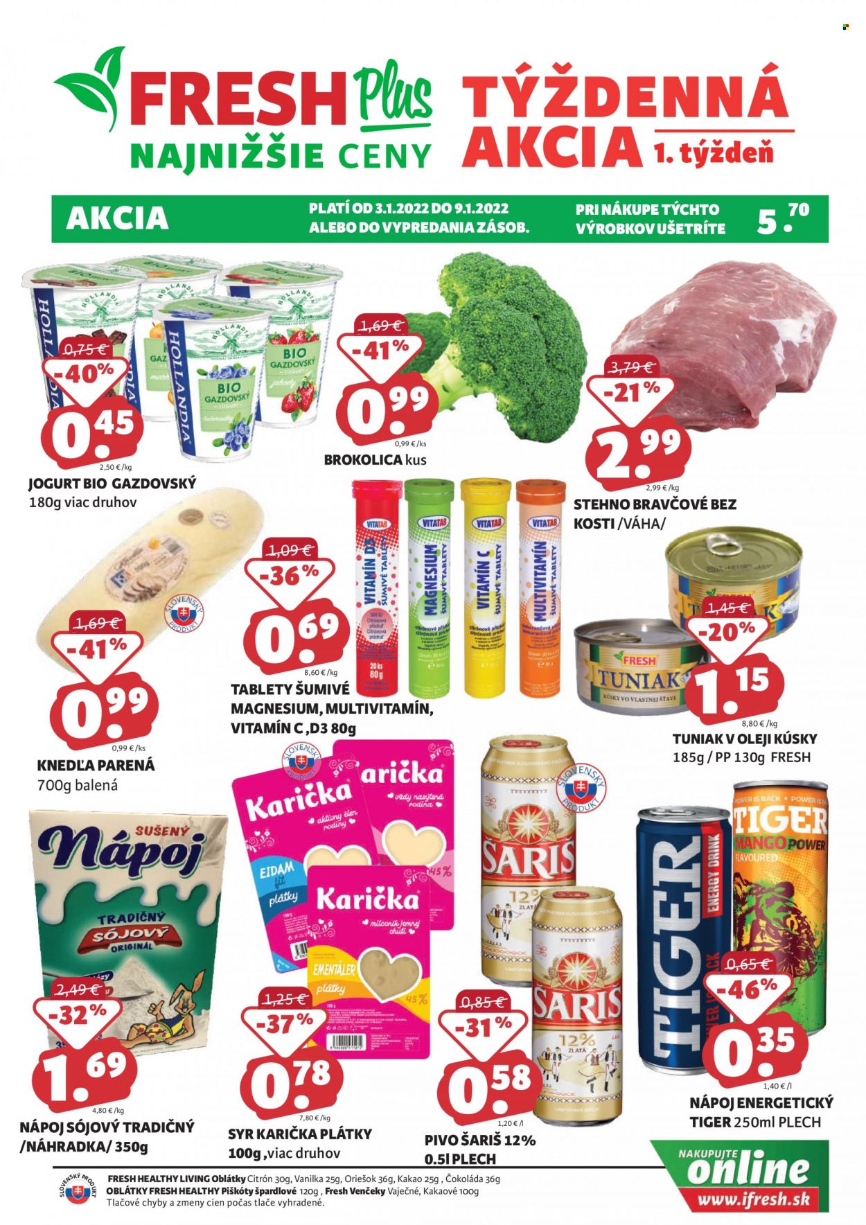 Leták FRESH - 3.1.2022 - 9.1.2022. Strana 1