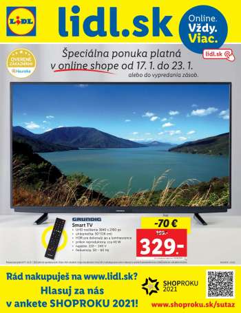 Leták Lidl - 17.1.2022 - 23.1.2022.
