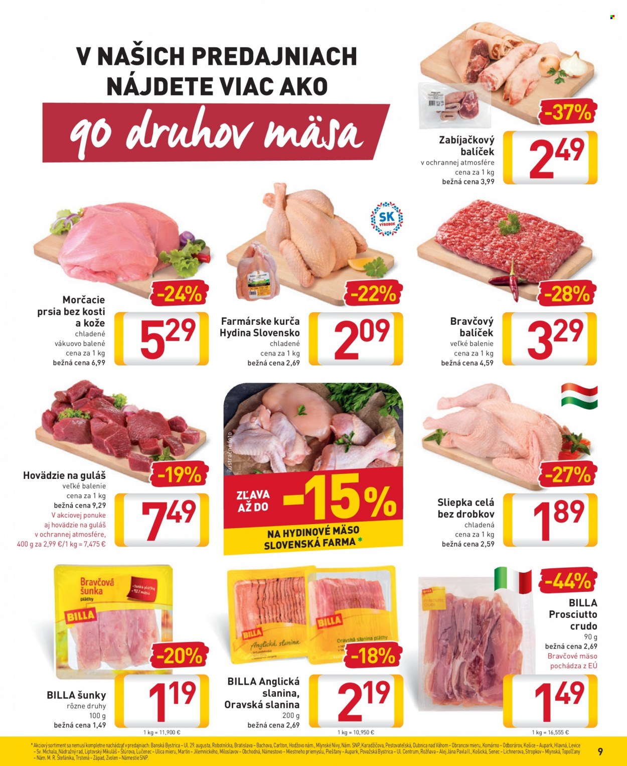 Leták Billa - 19.1.2022 - 25.1.2022. Strana 9