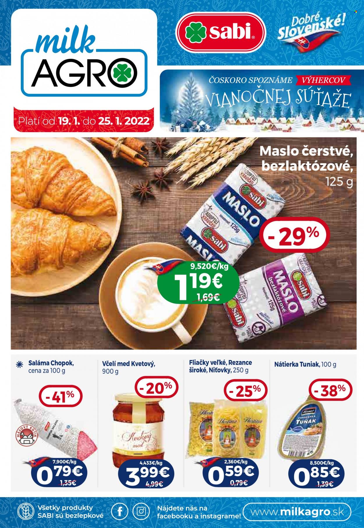 Leták Milk AGRO - 19.1.2022 - 25.1.2022. Strana 1