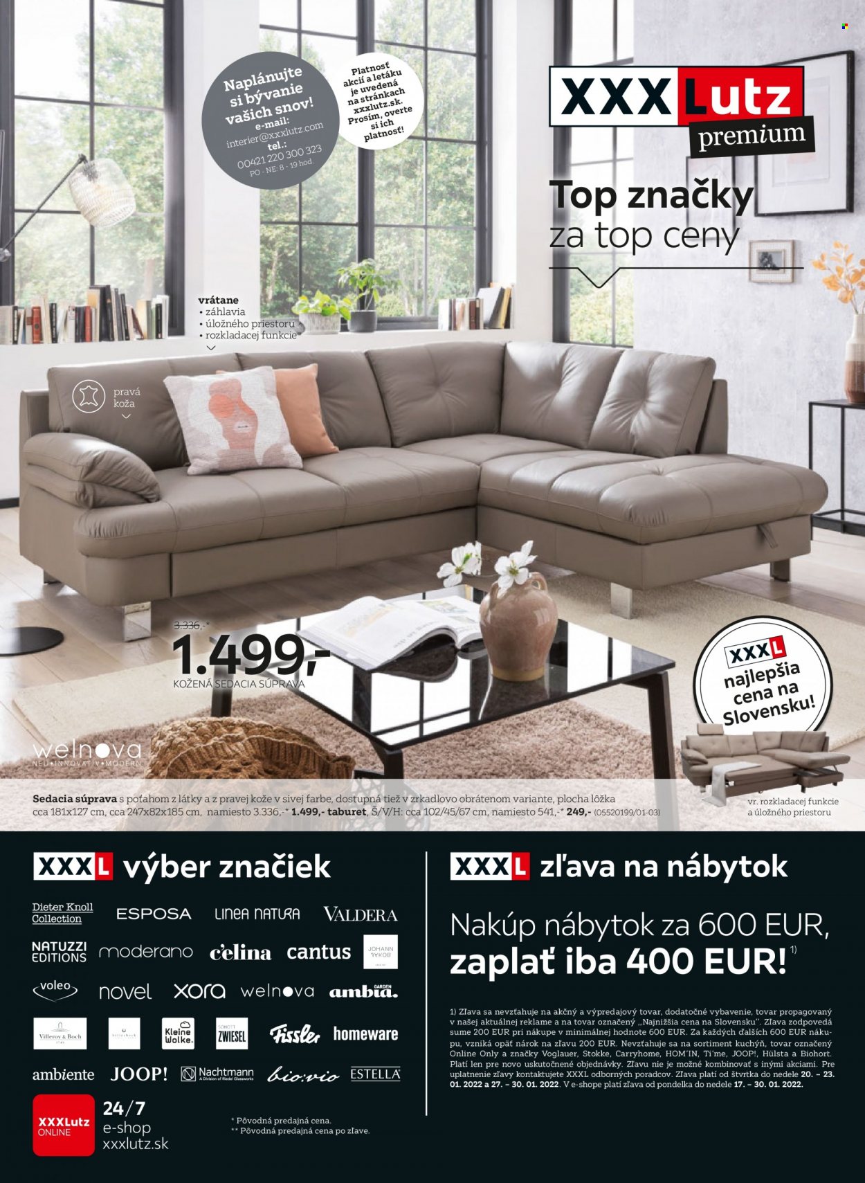 Leták XXXLutz - 17.1.2022 - 30.1.2022. Strana 1