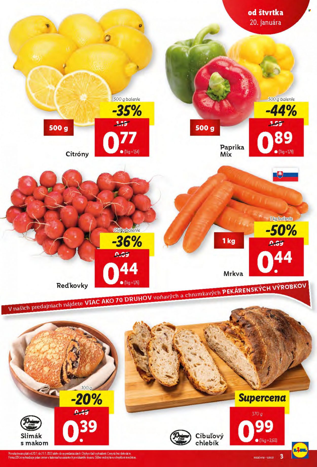 Leták Lidl - 20.1.2022 - 23.1.2022. Strana 3