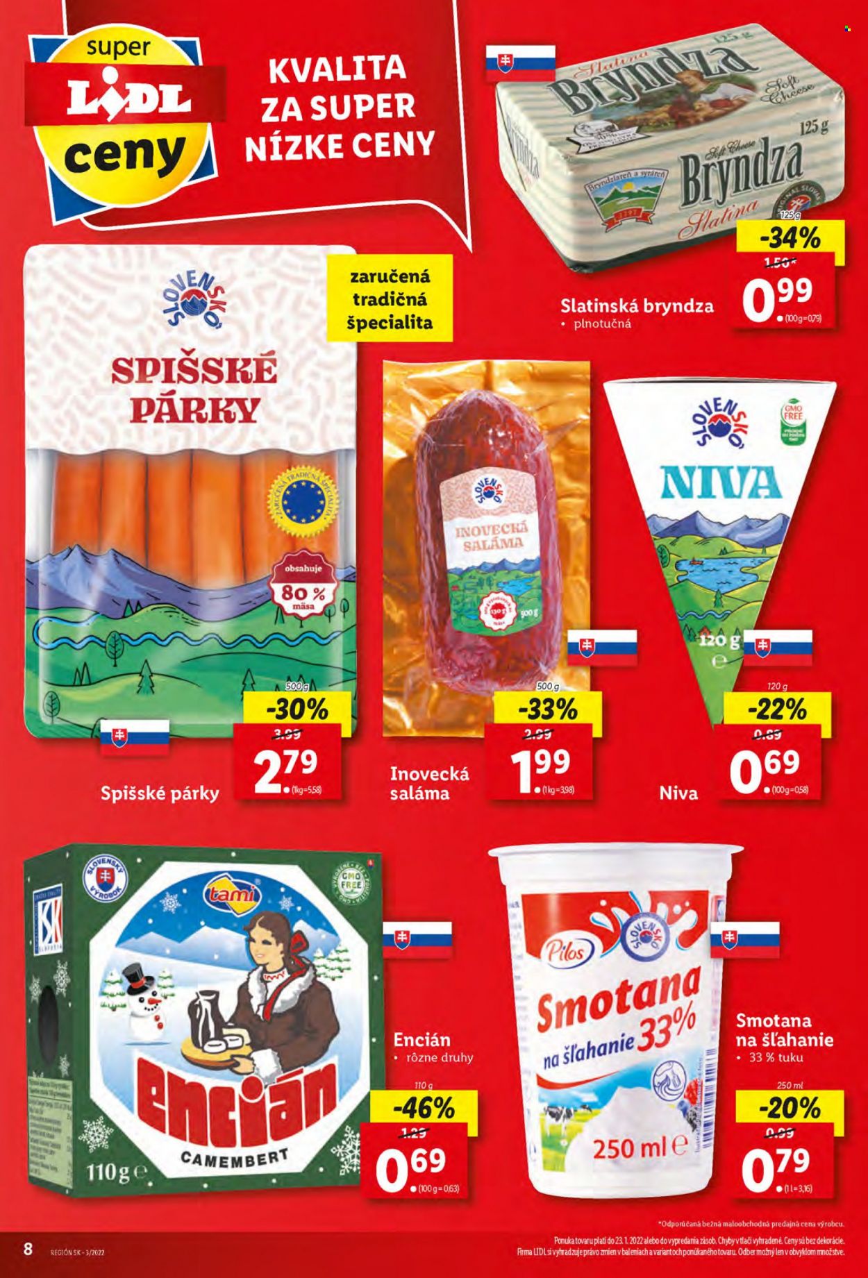 Leták Lidl - 20.1.2022 - 23.1.2022. Strana 8