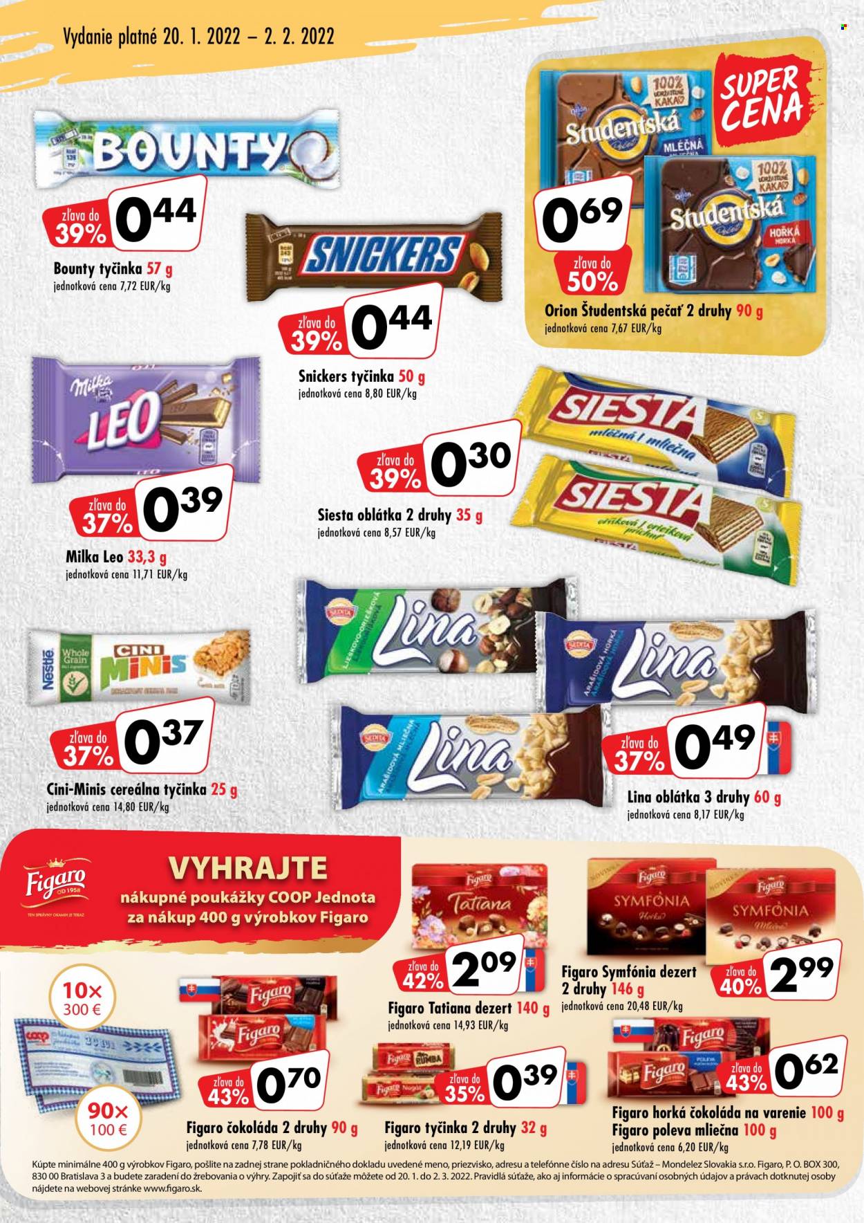 Leták COOP Jednota - 20.1.2022 - 2.2.2022. Strana 6