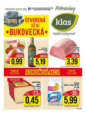 Leták Klas - 24.1.2022 - 30.1.2022.