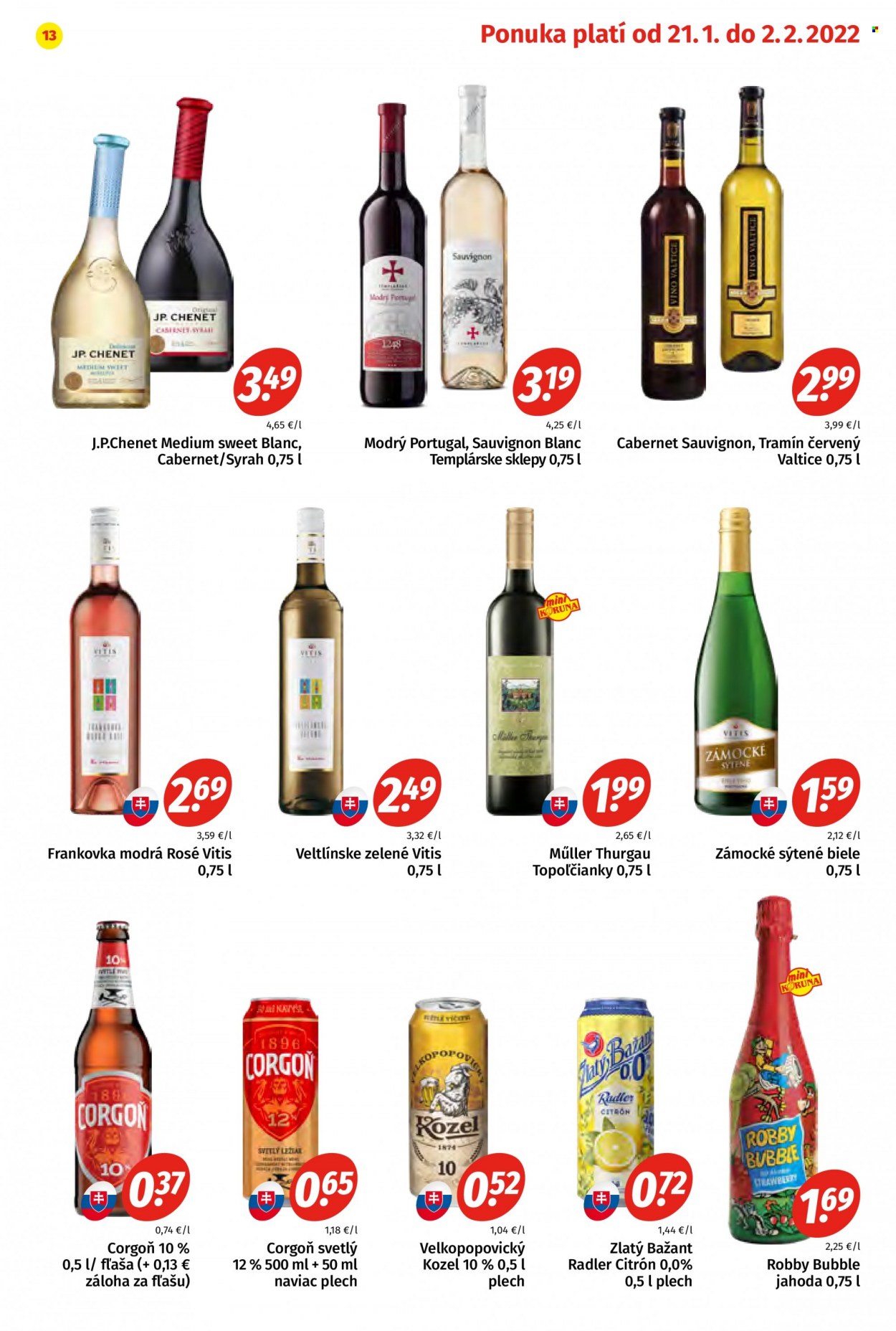 Leták Potraviny KORUNA - 21.1.2022 - 2.2.2022. Strana 13