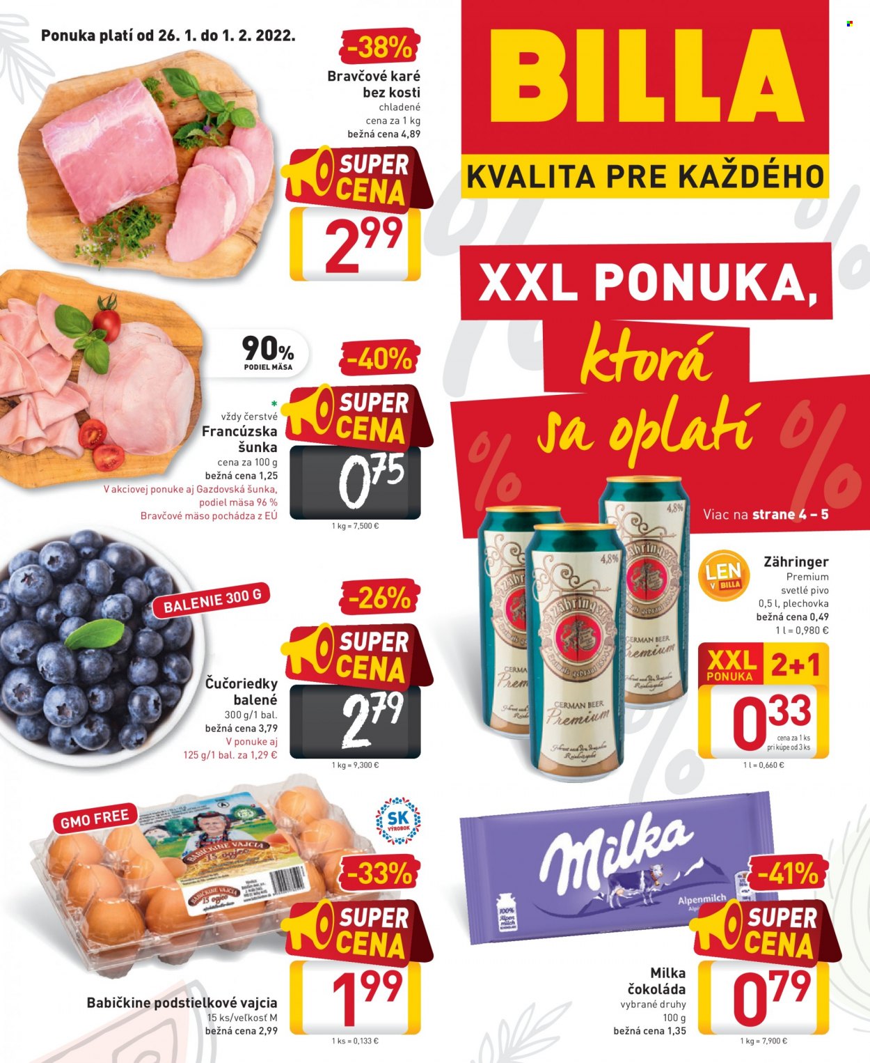 Leták Billa - 26.1.2022 - 1.2.2022. Strana 1