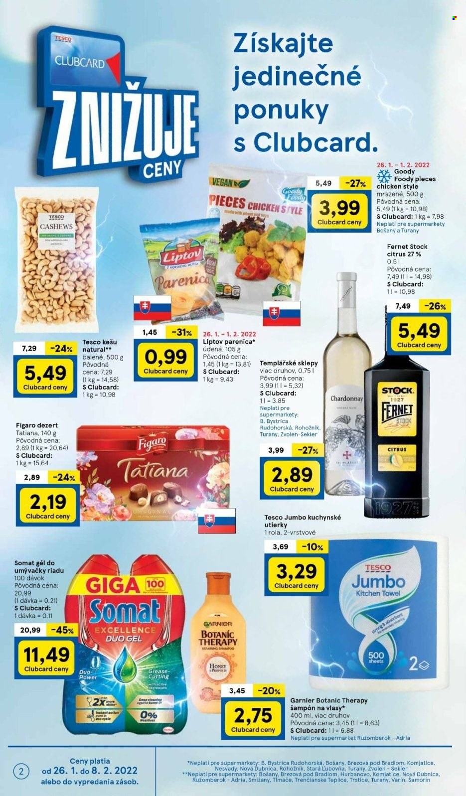 Leták TESCO supermarket - 26.1.2022 - 1.2.2022. Strana 2