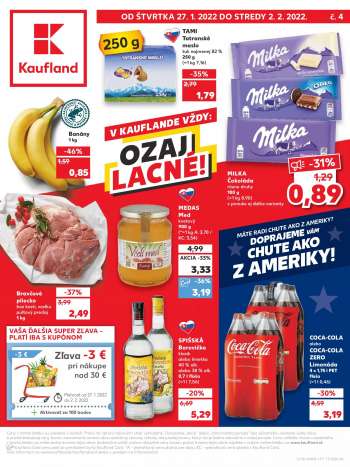 Leták Kaufland - 27.1.2022 - 2.2.2022.