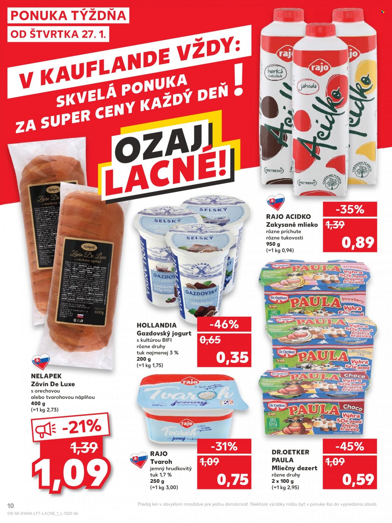 Leták Kaufland - 27.1.2022 - 2.2.2022. Strana 10
