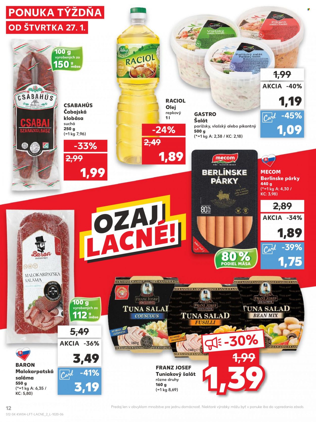 Leták Kaufland - 27.1.2022 - 2.2.2022. Strana 12