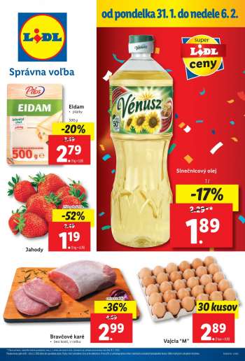 Leták Lidl - 31.1.2022 - 6.2.2022.
