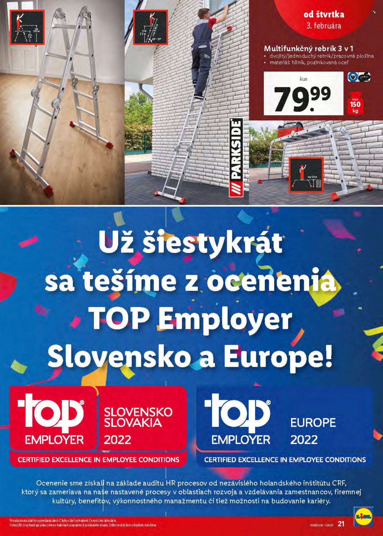 Leták Lidl - 3.2.2022 - 6.2.2022. Strana 21