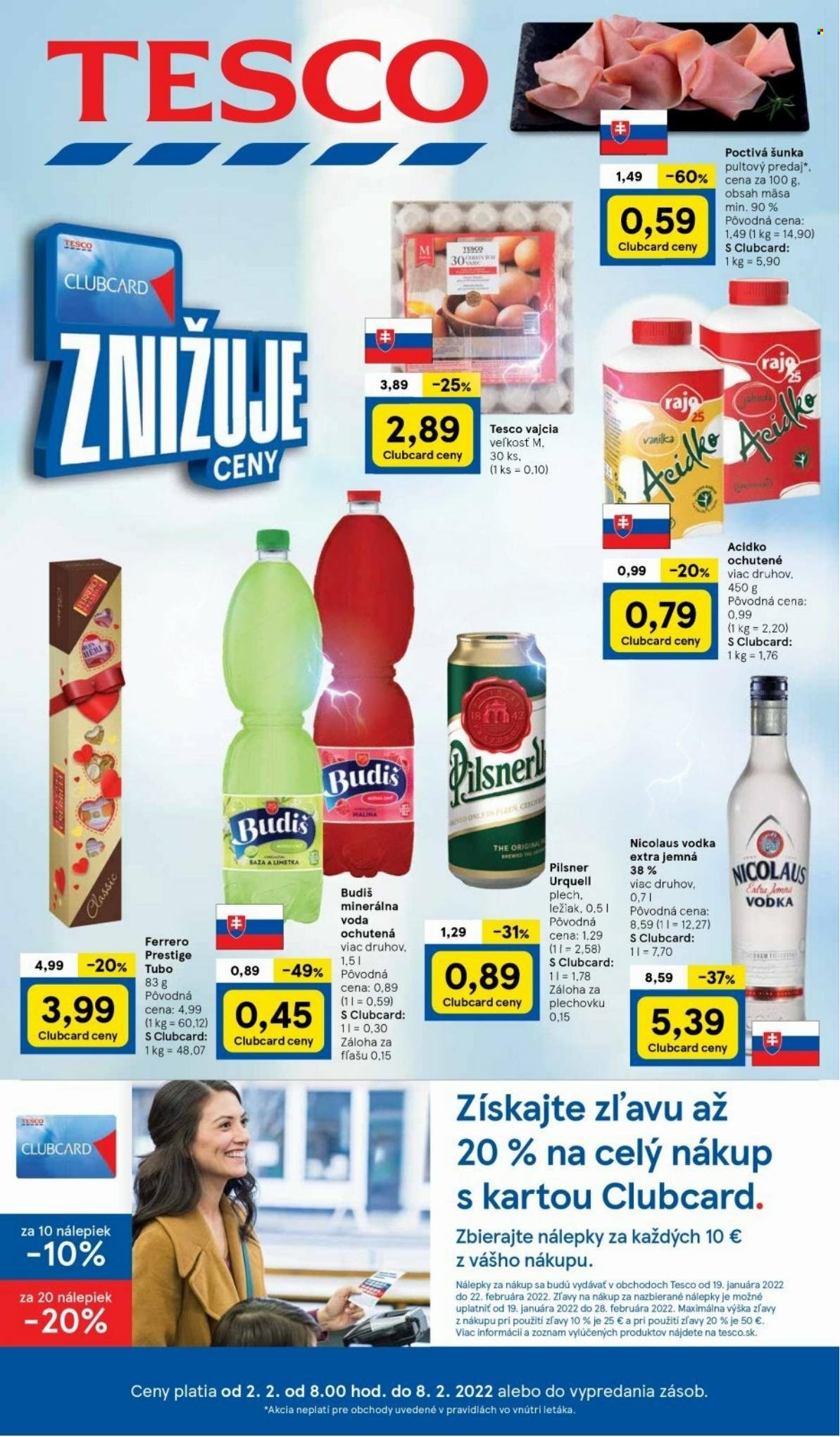 Leták TESCO - 2.2.2022 - 8.2.2022. Strana 1